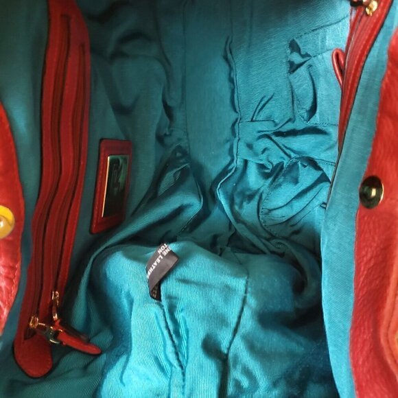 orYany Red Leather Tote - Picture 8 of 8
